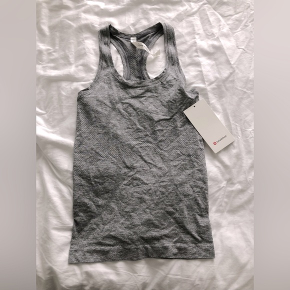 lululemon athletica Tops - Lululemon swiftly tech racer back 2.0. In grey. Brand new with tags.